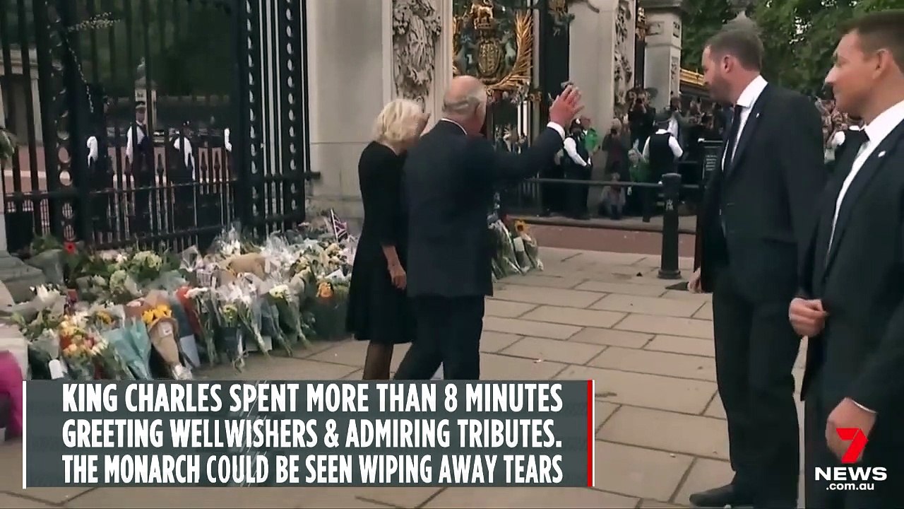 Charles wipes away tears as crowd sings -God Save the King- Sunrise