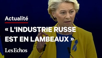 « Que ce soit bien clair : les sanctions ne sont pas près d’être levées », affirme von der Leyen