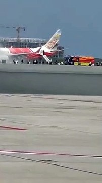 Air India Express flight catches fire at Muscat International Airport