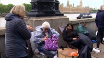 People queued overnight in rain for Lying in State