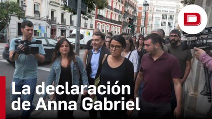 Anna Gabriel declara ante el juez Llarena por un delito de desobediencia