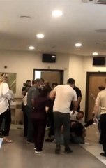 Son dakika haber | Hastanede hastalar arasında sıra kavgası kamerada