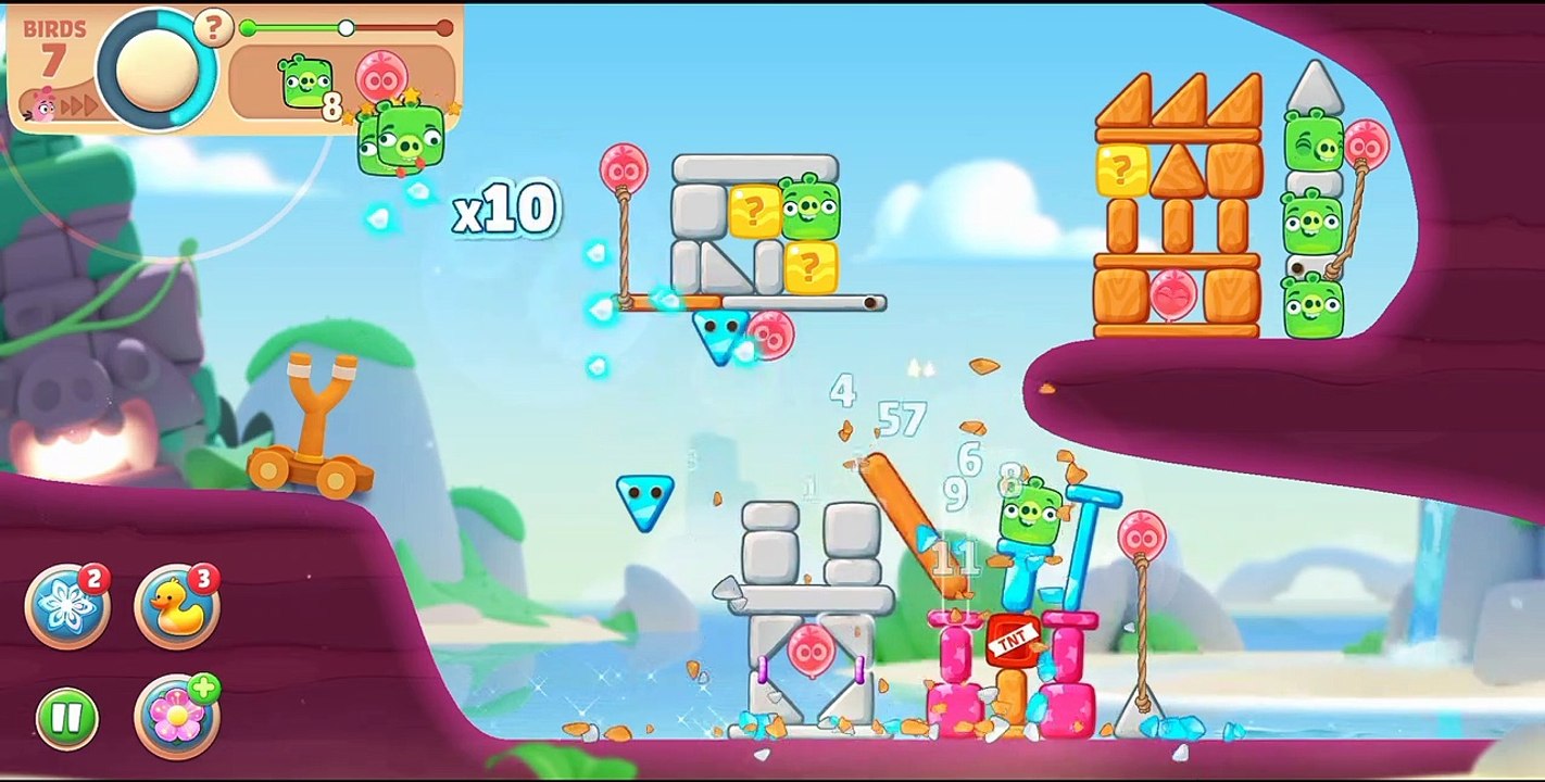 How to play Angry Birds  game. Complete Hard level