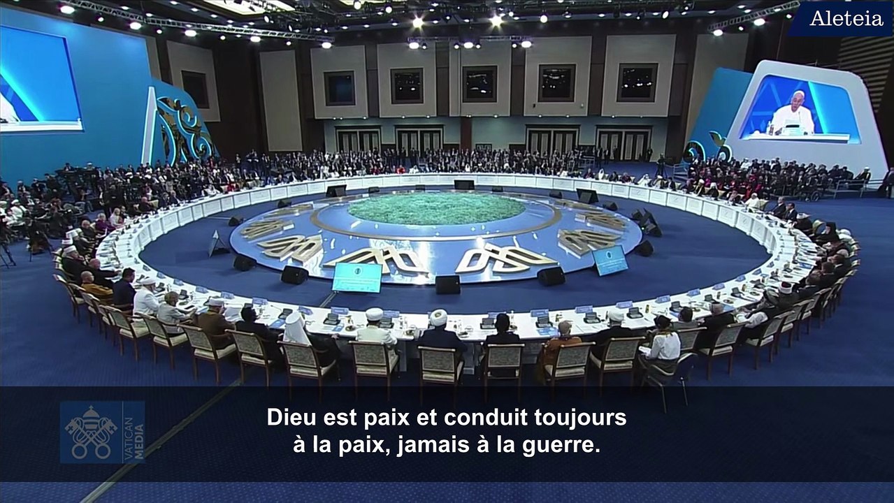 Le discours du pape François  à l'ouverture du VIIe Congrès des dirigeants des religions mondiales et traditionnelles