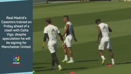 VIRAL: Casemiro trains with Real despite United links