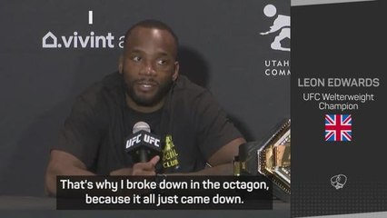 Victory 'hard to put into words' for new UFC champion Edwards