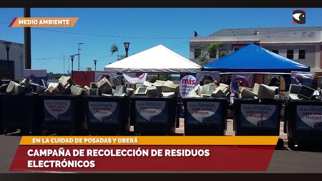 Campaña de Recolección de Residuos Electrónicos en Posadas y Oberá