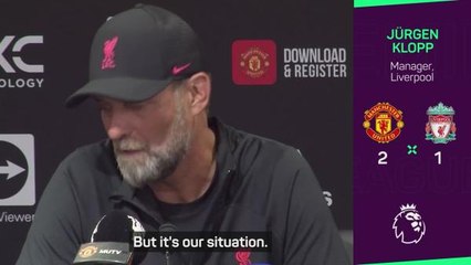 'It's not the nicest thing to look at' - Klopp on EPL table