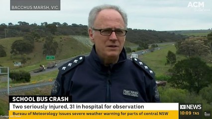 Police report school bus crash outside Bacchus Marsh