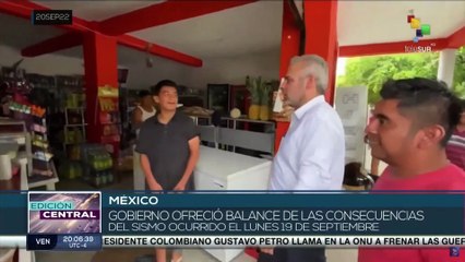 Autoridades mexicanas informaron sobre las afectaciones tras el terremoto