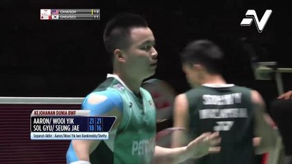 Beregu Negara, Aaron Chia & Soh Wooi Yik ke separuh akhir kejohanan dunia