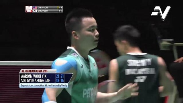 Beregu Negara, Aaron Chia & Soh Wooi Yik ke separuh akhir kejohanan dunia