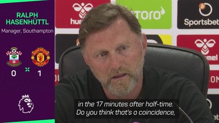 Hasenhuttl's plan to stop early second-half goals
