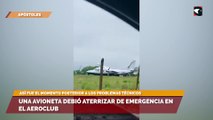Una avioneta debió aterrizar de emergencia en el aeroclub