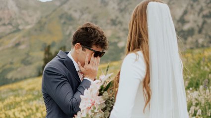 Bride Surprises Groom With Color Blind Glasses During First-Look Shoot | Happily TV