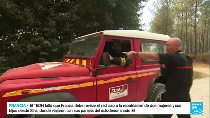 Cerca de 1.800 hectáreas de bosque quemado en Gironde, Francia