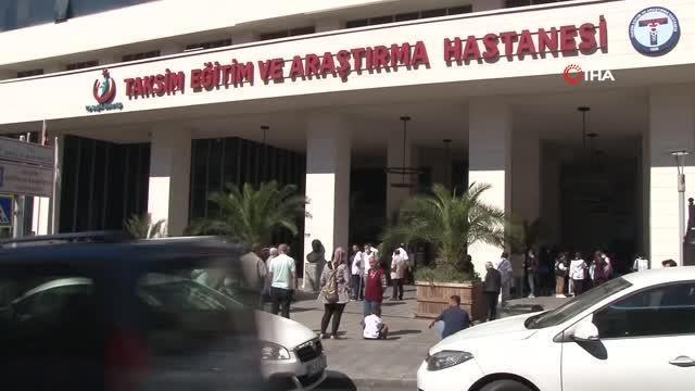 Son dakika haberleri! Taksim Eğitim ve Araştırma Hastanesi'nde yangın paniği