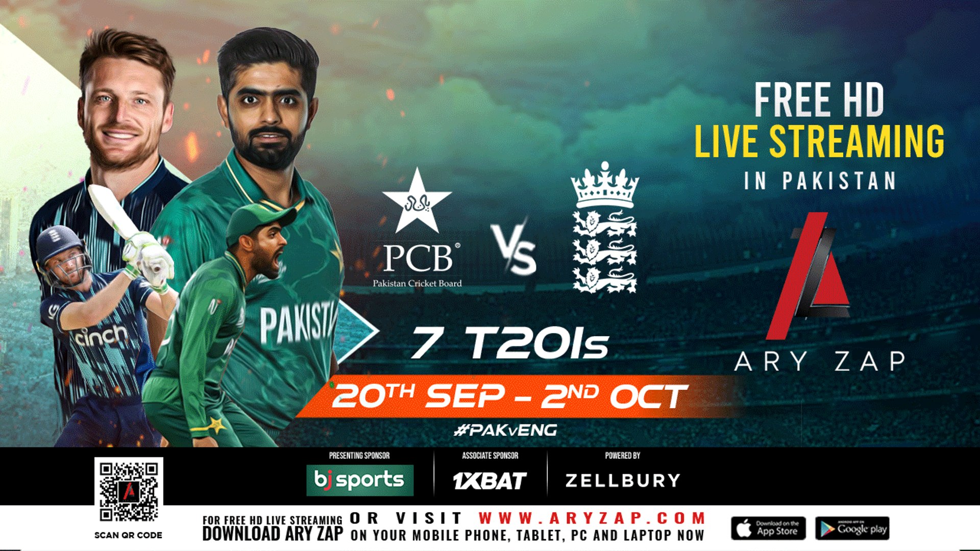 Pak v Eng - T20 Series 2022 by ARY Zap