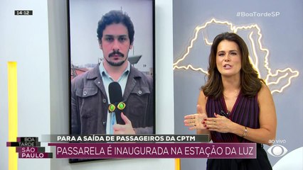 Passarela para passageiros da CPTM é inaugurada na Estação da Luz 14/09/2022 14:55:25