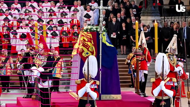 Meghan Markle Curtsies as Queen Elizabeth II’s Coffin Arrives at Westminster Hall