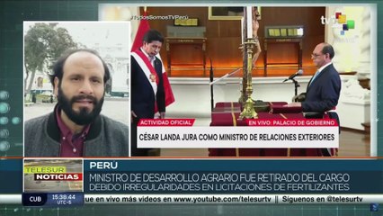 Presidente de Perú juramentó a nuevos integrantes de su equipo ejecutivo