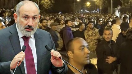 Paşinyan "Karabağ'ı tanımaya hazırım" dedi, halk sokağa indi! İdam edilmesini istiyorlar