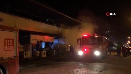 Pazarspor'un stadında yangın çıktı