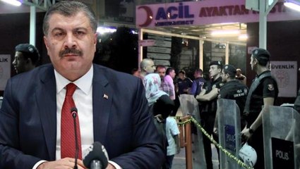 Hastanede "Sessiz olun" uyarısı yapan güvenlik görevlisi bıçaklanarak öldürüldü! Bakan Koca'dan paylaşım gecikmedi