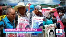 Normalistas de Ayotzinapa protestan tras la absolución de José Luis Abarca