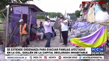 ¡Alerta Roja! AMDC ejecuta evacuación obligatoria zona de deslizamiento de col. Guillén