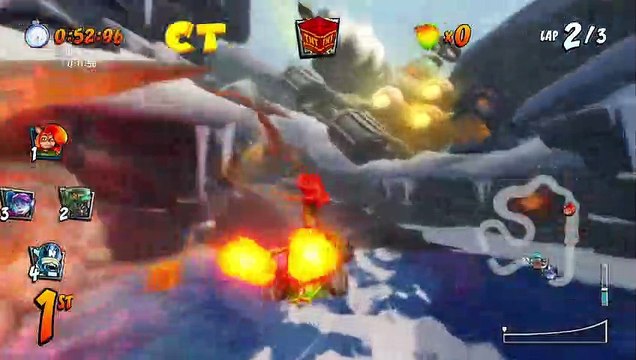 Meteor Gorge CTR Challenge Gameplay - Crash Team Racing Nitro-Fueled