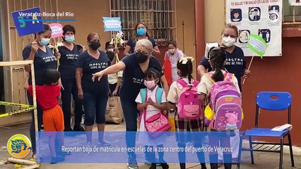 Reportan baja de matrícula en escuelas de la zona centro del puerto de Veracruz