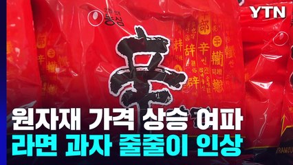 라면·과자 등 가공식품 가격 오늘부터 줄줄이 오른다 / YTN