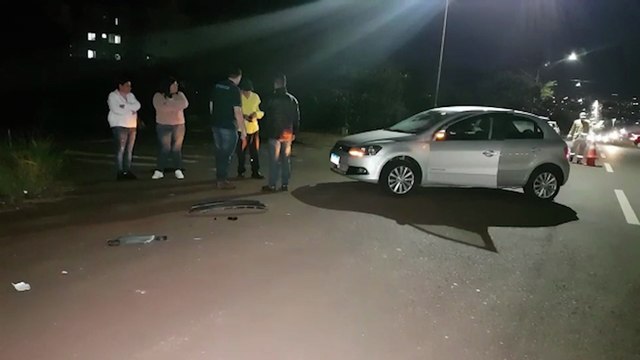 Motociclista fica ferido após se envolver em acidente na Av. Tito Muffato