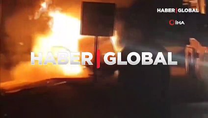 Seyir halindeki araç bir anda alev aldı! Böyle küle döndü