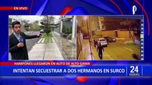 Surco: delincuentes a bordo de un Audi intentan secuestrar a dos hermanos