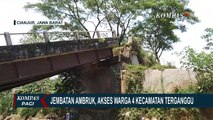 Jembatan di Cianjur Ambruk, Akses Warga 4 Kecamatan Terganggu!