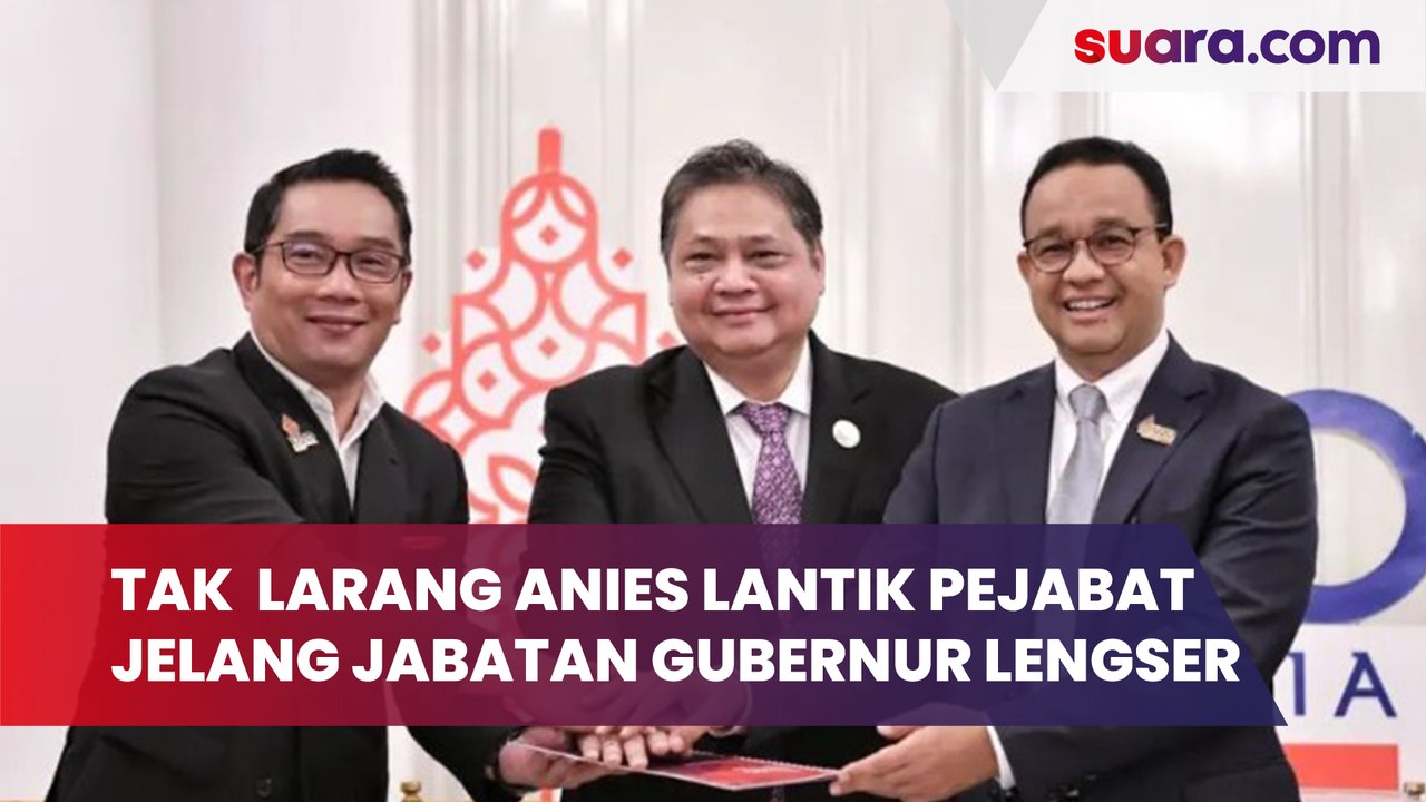 Akui Tak Ada Larangan Anies Lantik Pejabat Jelang Jabatan Gubernur Lengser