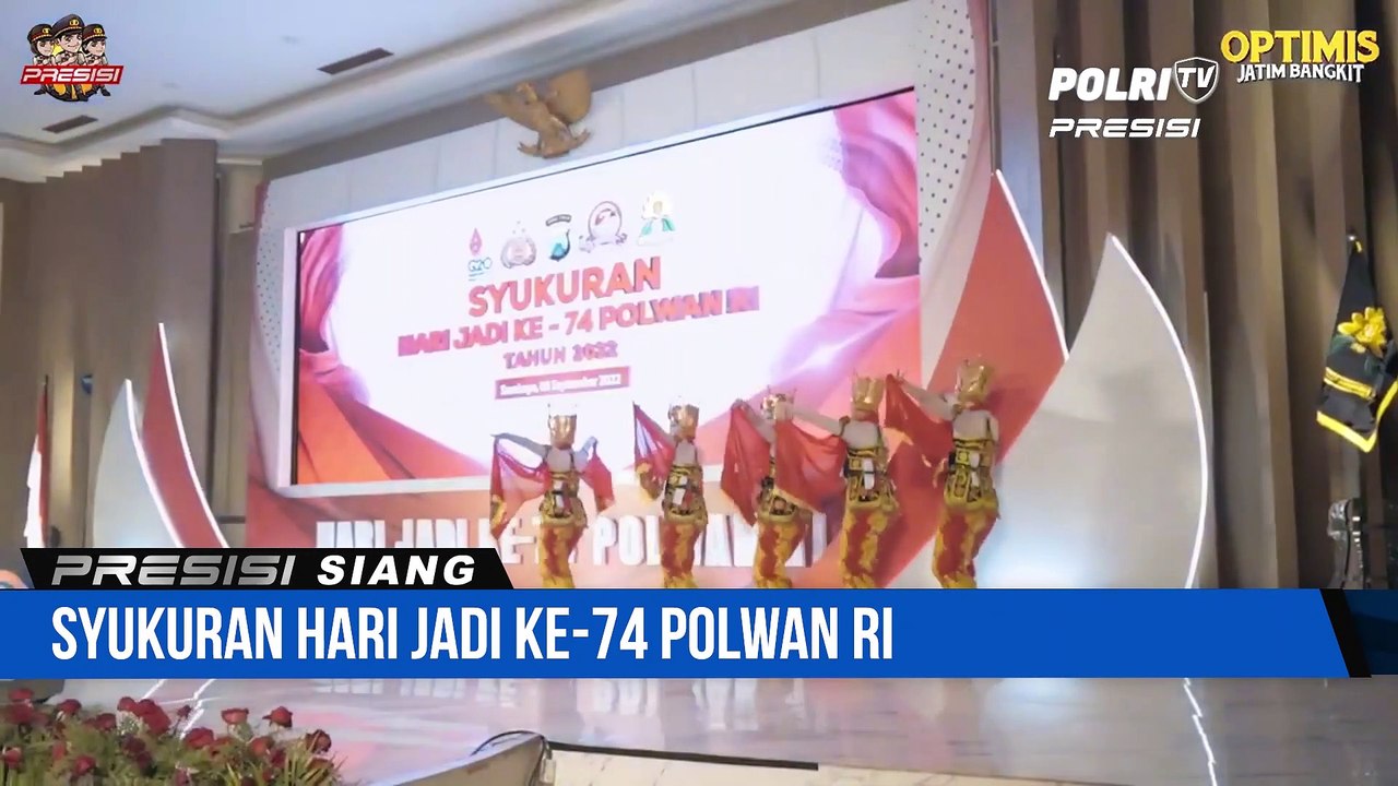 Kapolda Jatim Bersama Ketua Bhayangkari Daerah Jatim Melaksanakan Syukuran Hari Jadi ke-74 Polwan RI