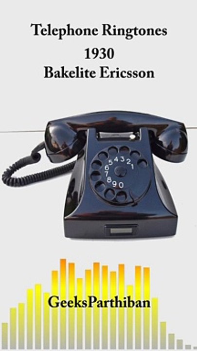 TelePhone Ringtone Evolution - Bakelite Ericsson 1930