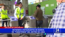 'Los tarjeteros': caen delincuentes con 40 tarjetas del Metro de Lima adulteradas