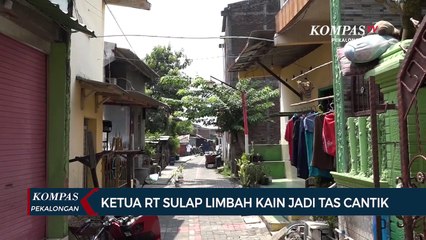 Ketua RT Sulap Limbah Kain Jadi Tas Cantik