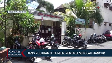 Uang Puluhan Juta Milik Penjaga Sekolah Hancur Dimakan Rayap