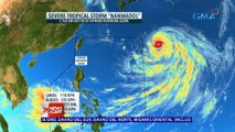 Bahagyang lumakas ang severe tropical storm na Nanmadol habang kumikilos pa-West-Northwest na magpapalakas din ng Hanging Habagat | 24 Oras News Alert