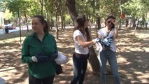 Ataşehir'de hastane bahçesi 'Dünya Temizlik Günü' için temizlendi