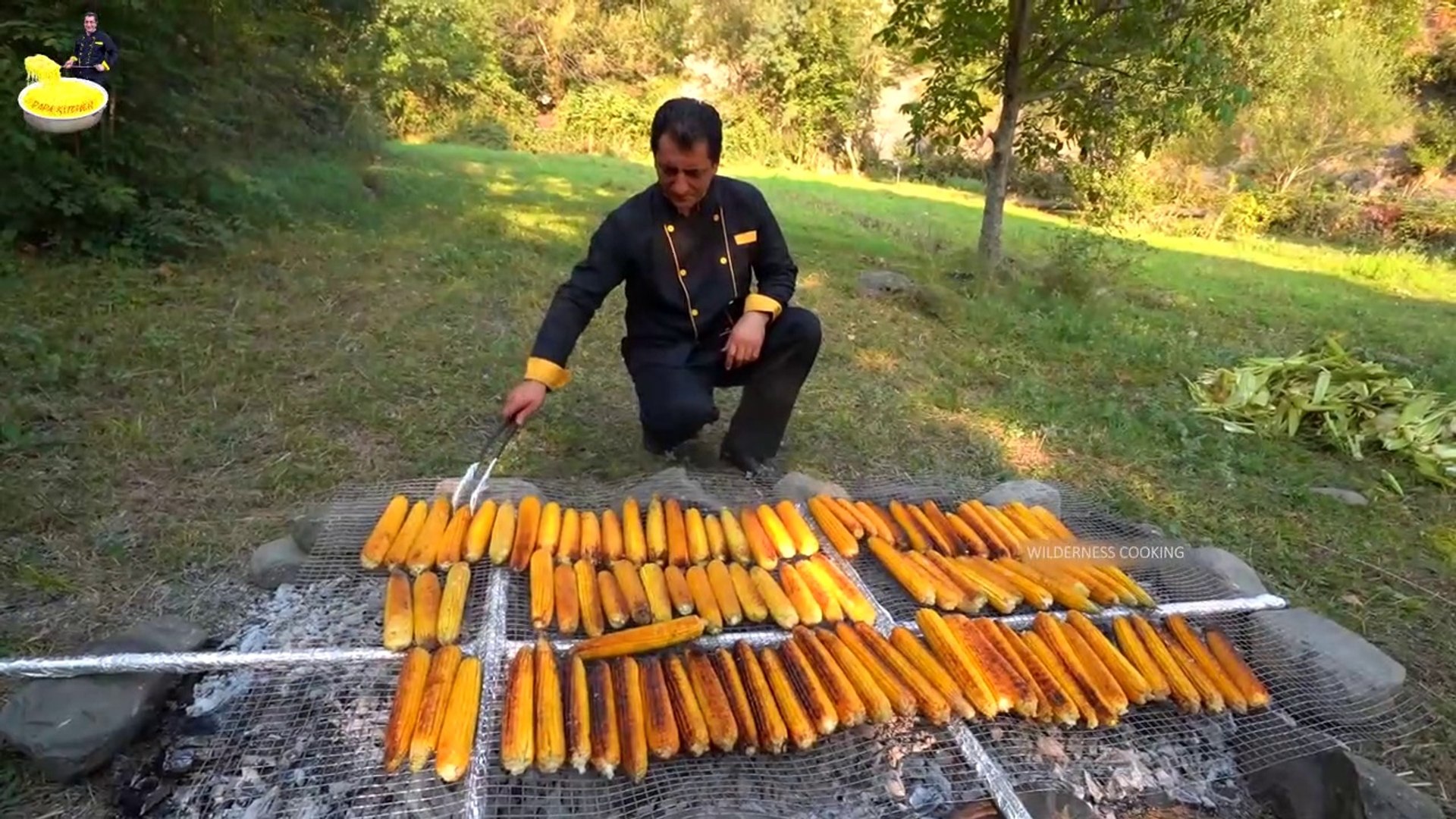 ⁣Baked Corn on The Cob _ Best Grilled Corn Recipe _ Wilderness Cooking _ Oven Roasted Corn | wild coo