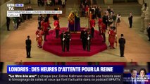 Londres : Un garde s’est évanoui cette nuit en chutant lourdement du podium alors qu’il veillait à côté du cercueil de la Reine - La retransmission télé a été interrompue -