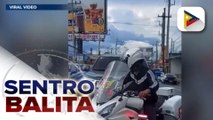 Rider na may sirena at blinkers na nag-escort ng sasakyan na nag-counterflow, pinatawan ng multa ng LTO at babawiin ang lisensya