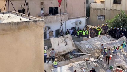 تسعة قتلى على الأقل في انهيار مبنى في عمان