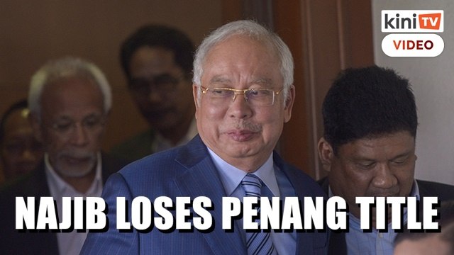 Penang latest state to strip Najib of Datuk Seri title